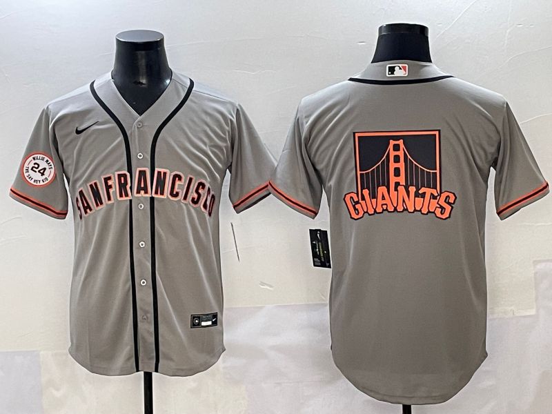 Men 2025 San Francisco Giants Blank Grey Game Nike MLB Jersey style 6